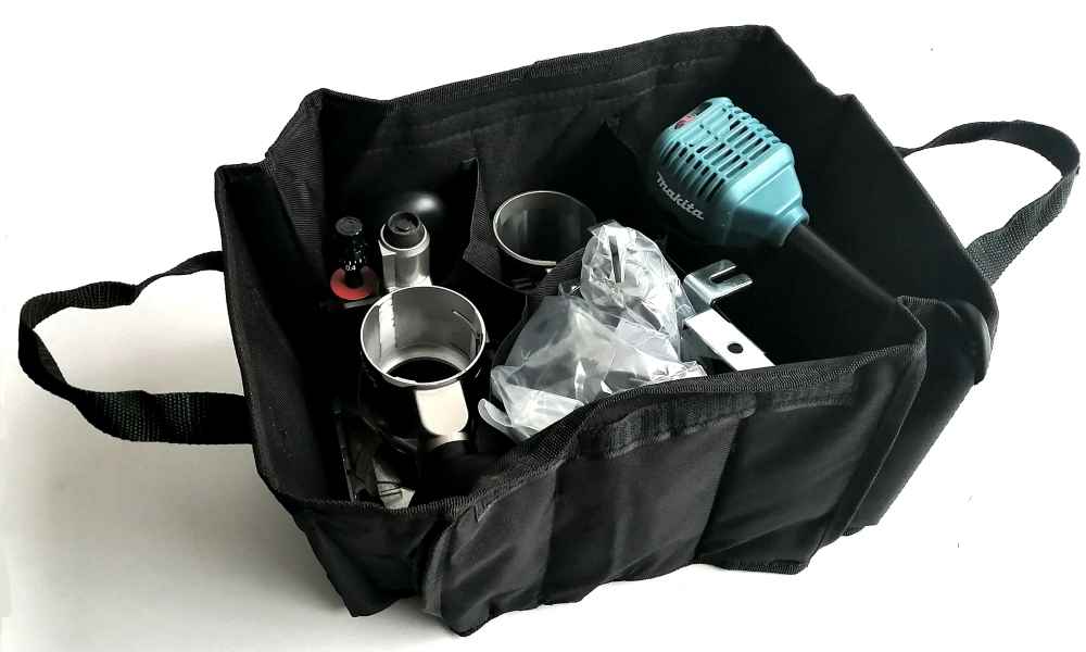 Makita RT0702CX2J Oberfräse, Trimmer, Ober-/Kantenfräsmodule, Innentrageteasche, Makpac, zusätzliches hochwertiges Metabo Hand-Multitool zum Mehrwert!